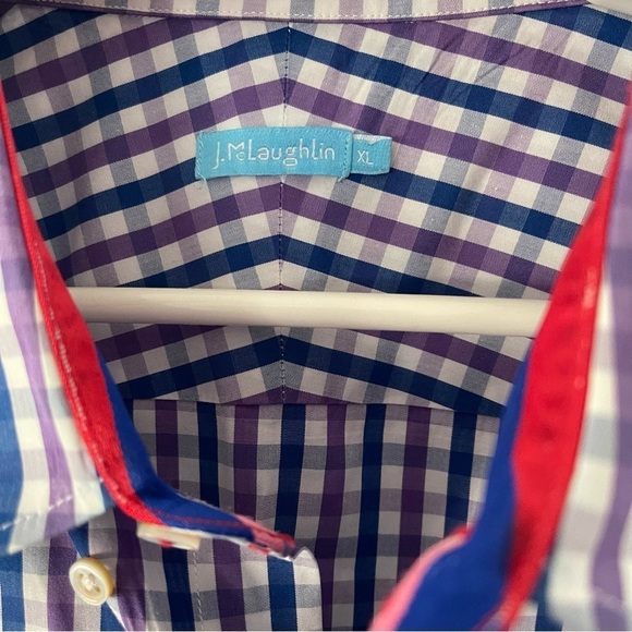 J. MCLAUGHLIN men’s button down shirt size extra large 100% cotton EUC - Picture 2 of 8